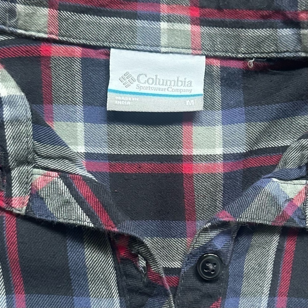 Columbia Plaid 3/4 Button Tunic - Picture 2 of 6